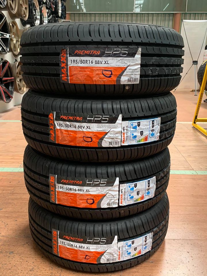 ยางใหม่ MAXXIS HP5 195/50R16 พร้อมติดตั้งฟรี