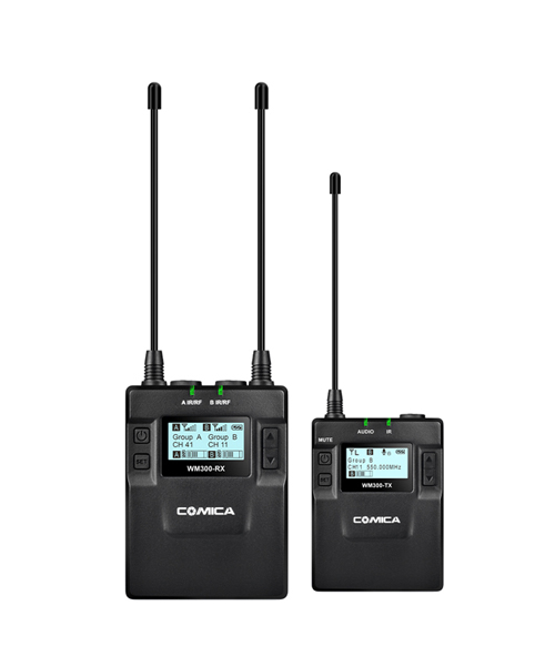 COMICA CVM-WM300C ชุดไมค์ไร้สายสำหรับกล้องวีดีโอ 80 ชาแนล ย่าน UHF