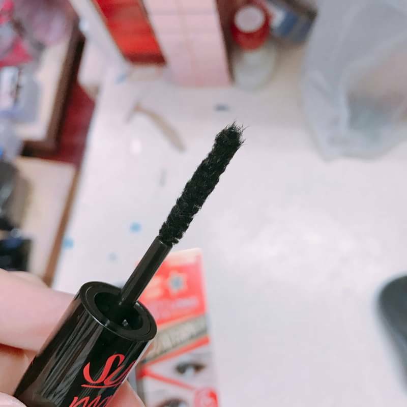 Sivanna Colors Super Model 5X Long Mascara ซีเวียน่า มาสคาร่า กันน้ำ ช่วยต่อขนตา ให้งอนยาว สี Deep Black