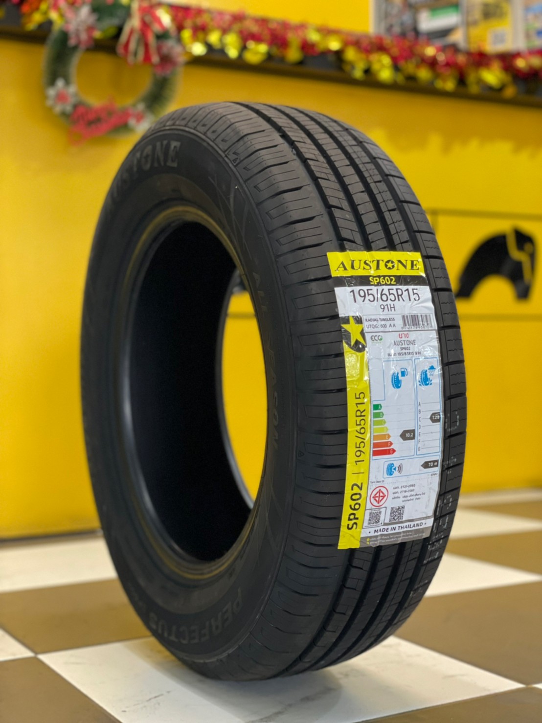 ยางใหม่AUSTONE SP602 195/65R15 ยางใหม่ปี2023
