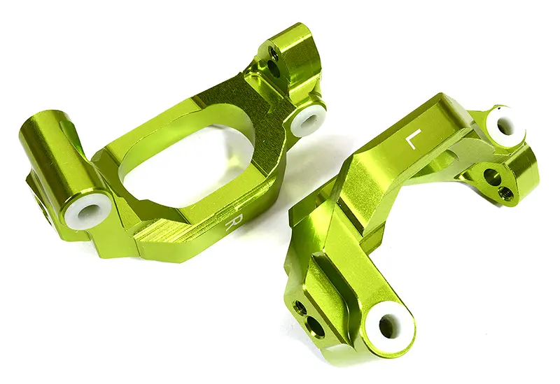 INT-C29371GREEN Billet Machined Caster Blocks for Traxxas 1/10 Maxx Truck 4S