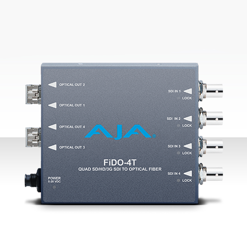 FiDO-4T 4-Channel 3G-SDI to Single-Mode LC Fiber Transmitter