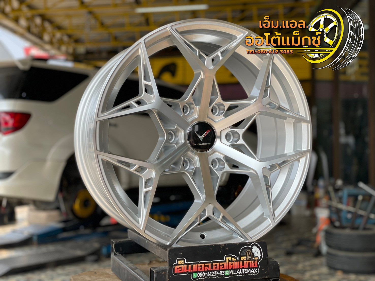 ล้อแม็กซ์ใหม่ขอบ18 #WheelPerformance Model HR-263 18x8.5 ET30 6x139.7 สีซิลเวอร์ขอบมิลลิ่งหน้าเงา ล้อมาตรฐานคุณภาพดี