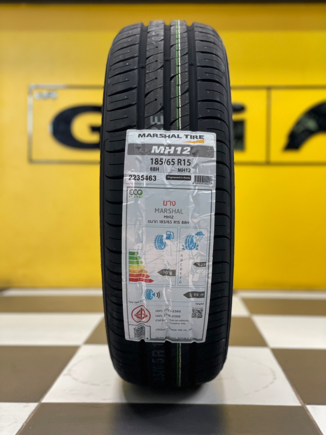 MARSHAL MH12 185/65R15 ยางใหม่ปี2022 ยางสมรรถนะสูงนุ่มเงียบ
