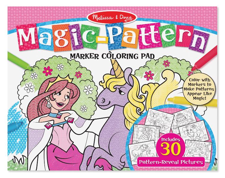 9432 Magic Pattern Marker Coloring Pad – Pink