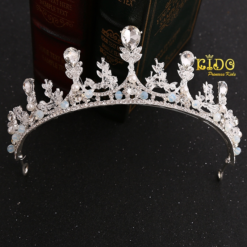 มงกุฎเด็กหน้าร้านอยู่รัชดา)KF670 สีเงิน มงกุฎเจ้าหญิง