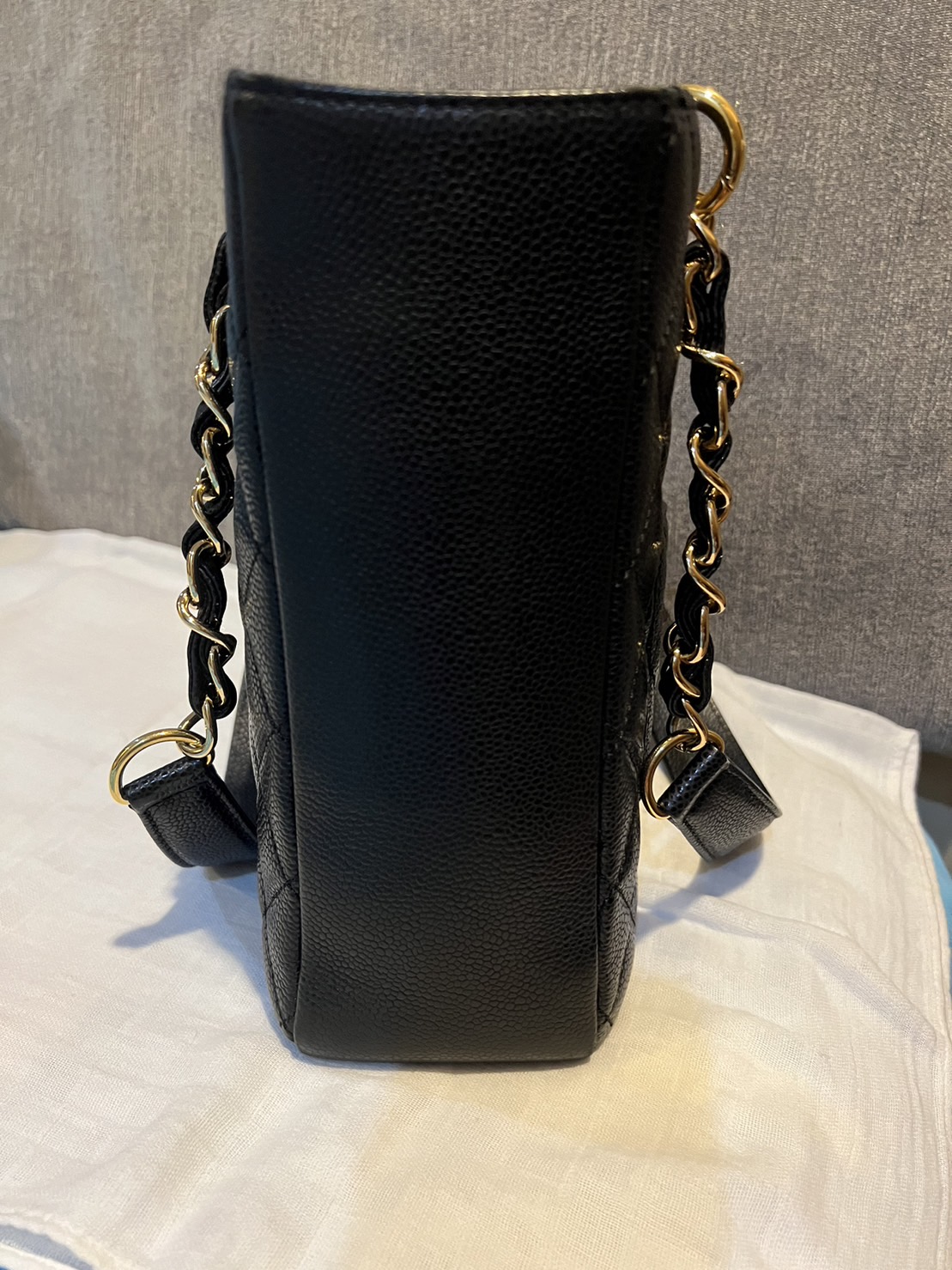 Chanel PST Tote Caviar black holo16