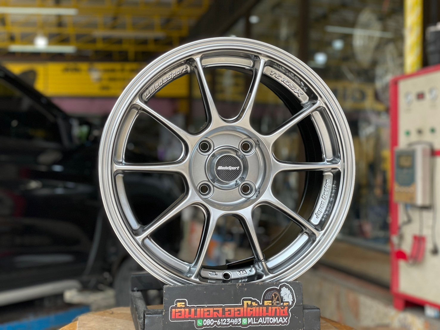 ล้อแม็กซ์ใหม่ขอบ15 #TC105X ล้อไทย Brightwheel BW-59 15x7 ET35 4x100 สีเทากัน