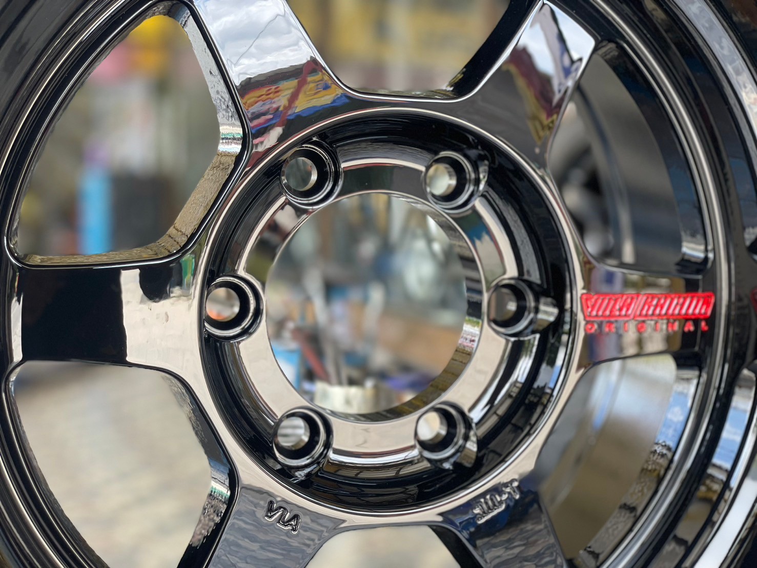 #ล้อแม็กซ์ใหม่ขอบ16 #TE37ขอบ16นิ้ว 16x8 ET0 6x139.7 สีดำเงาตัวหนังสือเลเซอร์สีแดง