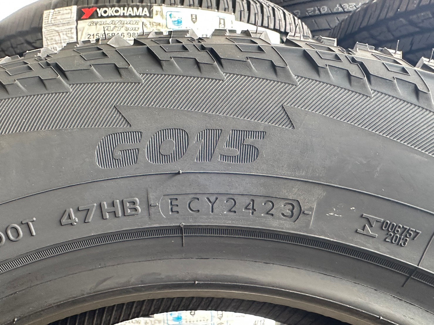 YOKOHAMA GEOLANDAR AT G015 215/65R16 ยางใหม่ปี2023