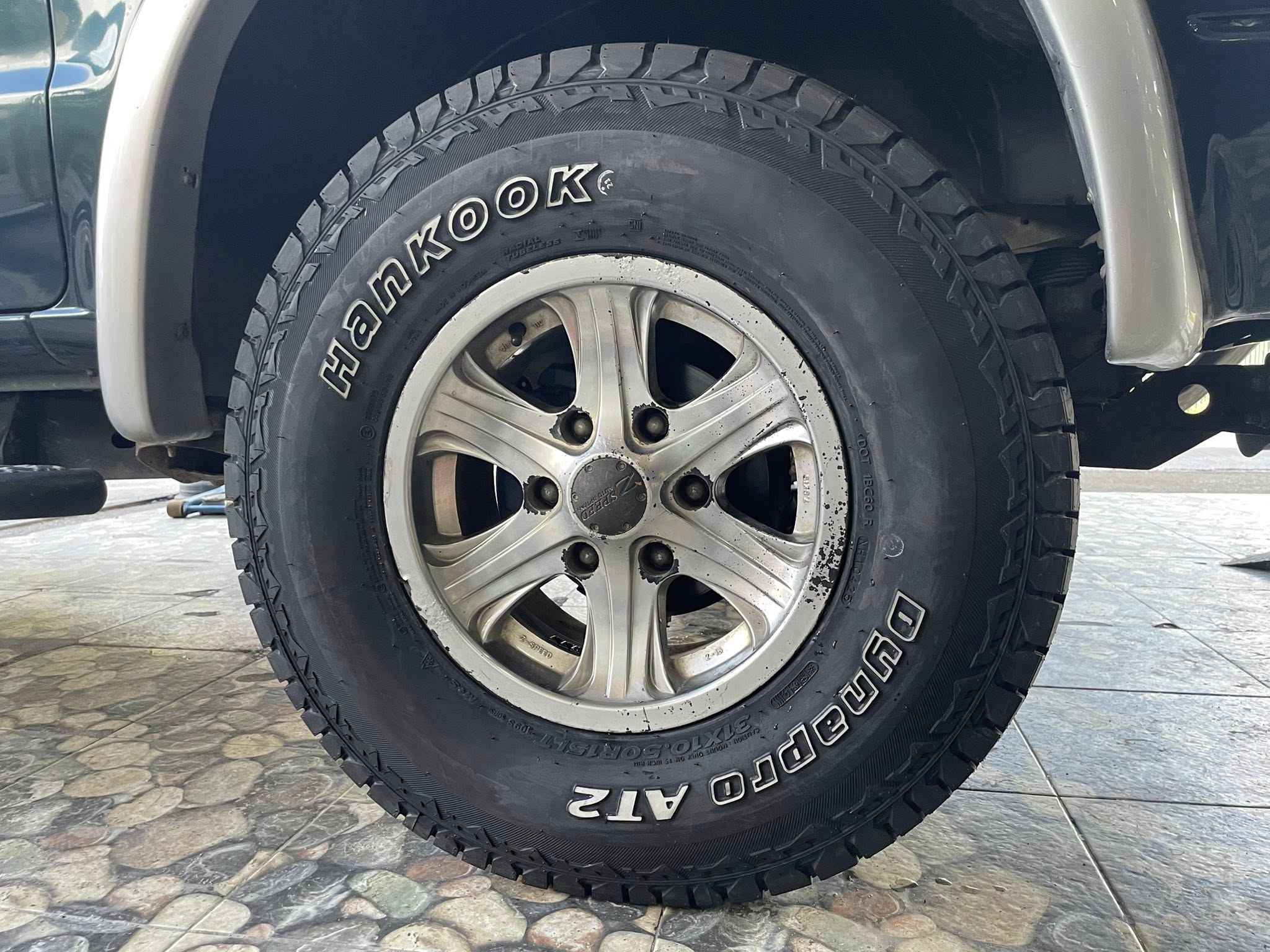 🛞❤️ #FORD_RANGER 🚘เปลี่ยนยาง 🛞🐘#HANKOOK_AT2_31X10.5R15