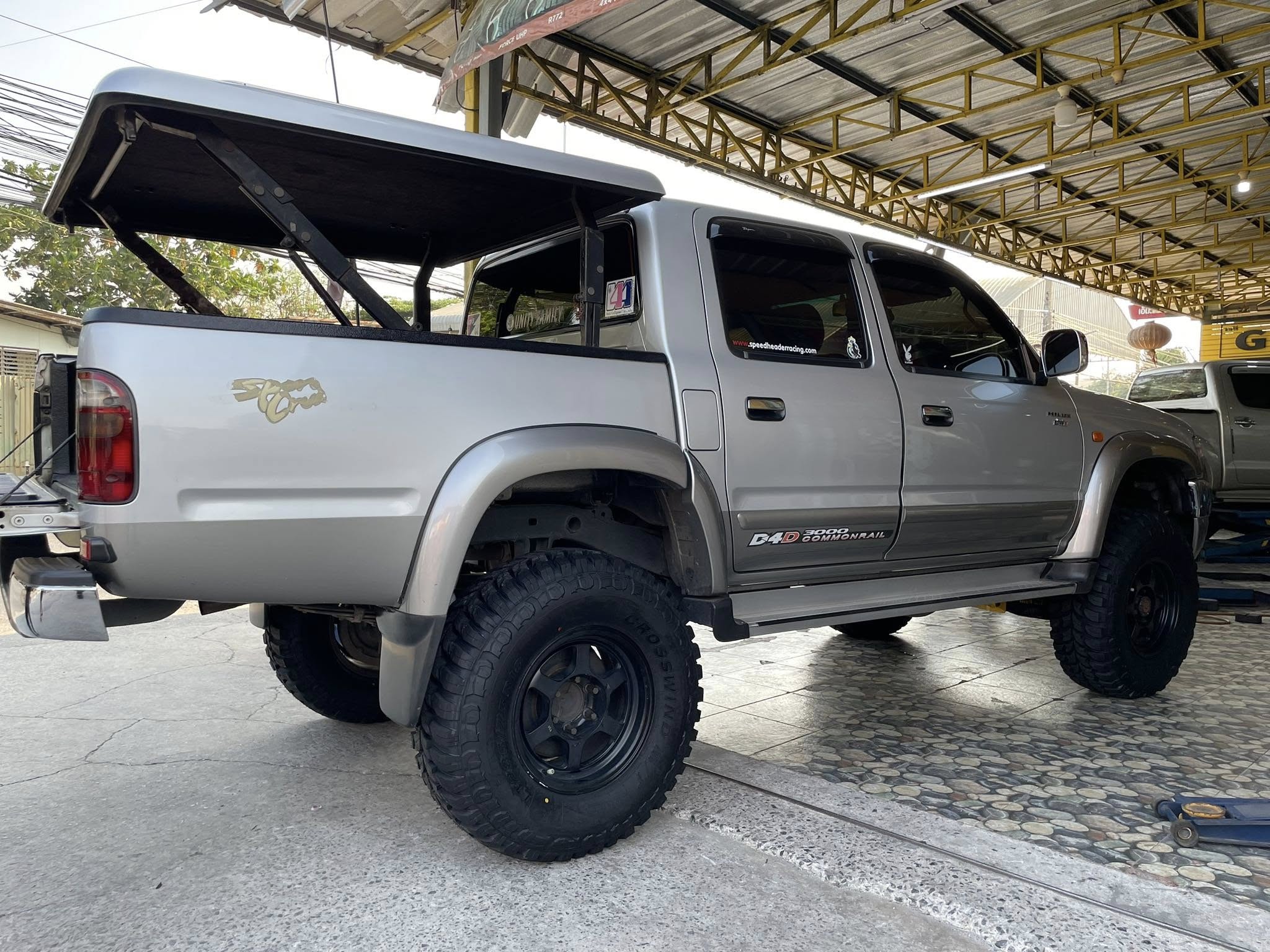 🛞❤️ #TOYOTA_TIGER_🚘เปลี่ยนยาง 🛞🐘#Linglong_CrosswindMT_285/75R16