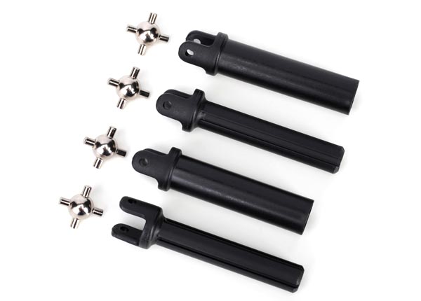 6850X Half shafts, heavy duty (external splined (2)/ internal splined (2))/ metal u-joints (4)
