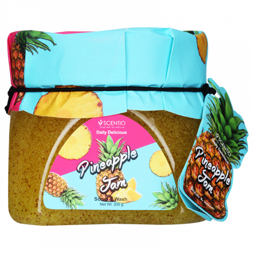 SCENTIO DAILY DELICIOUS SCRUB & WASH เจลอาบน้ำขัดผิว