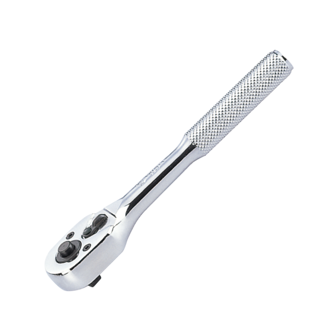 ด้ามฟรี ด้ามเหล็กกลิ้งลาย กดปุ่ม ขนาด 1/4"/5.1/2" 24T No.2761-55F KING TONY