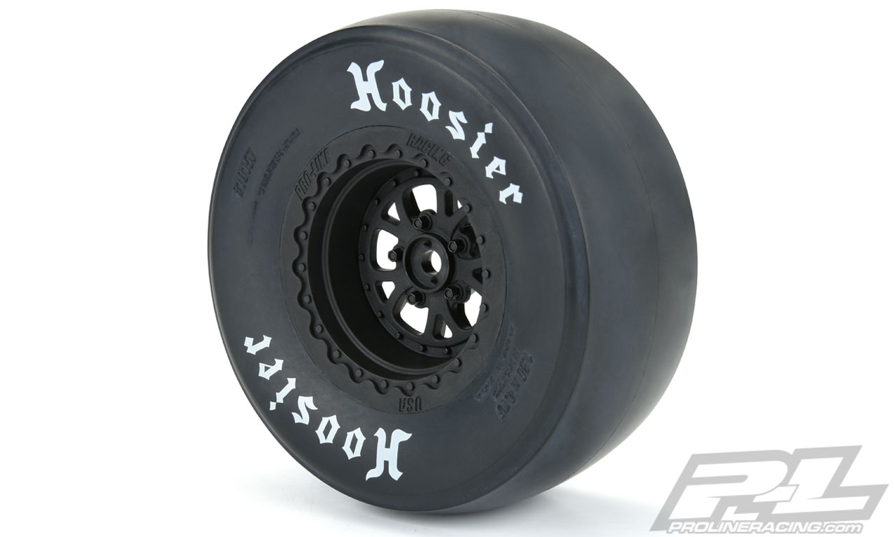 PRO-2776-03 Pomona Drag Spec 2.2"/3.0" Black Wheels for Slash 2wd and AE DR10 Rear & Slash 4x4 Front or Rear