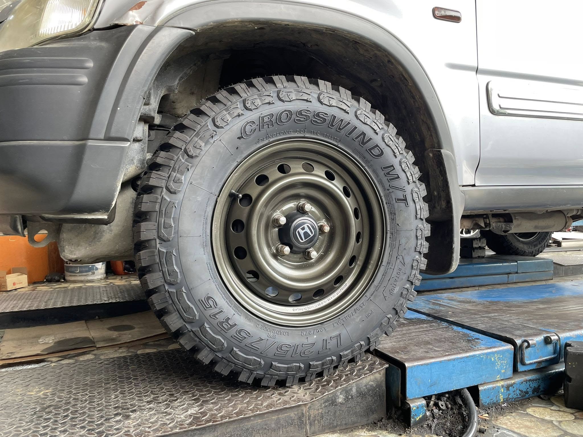 #HONDA_CRV 🚘เปลี่ยนยาง 🛞🐘#LINGLONG_MT_215/75R15 ❤️ 🛞 #ยางMTยางสายลุยคุณภาพดี
