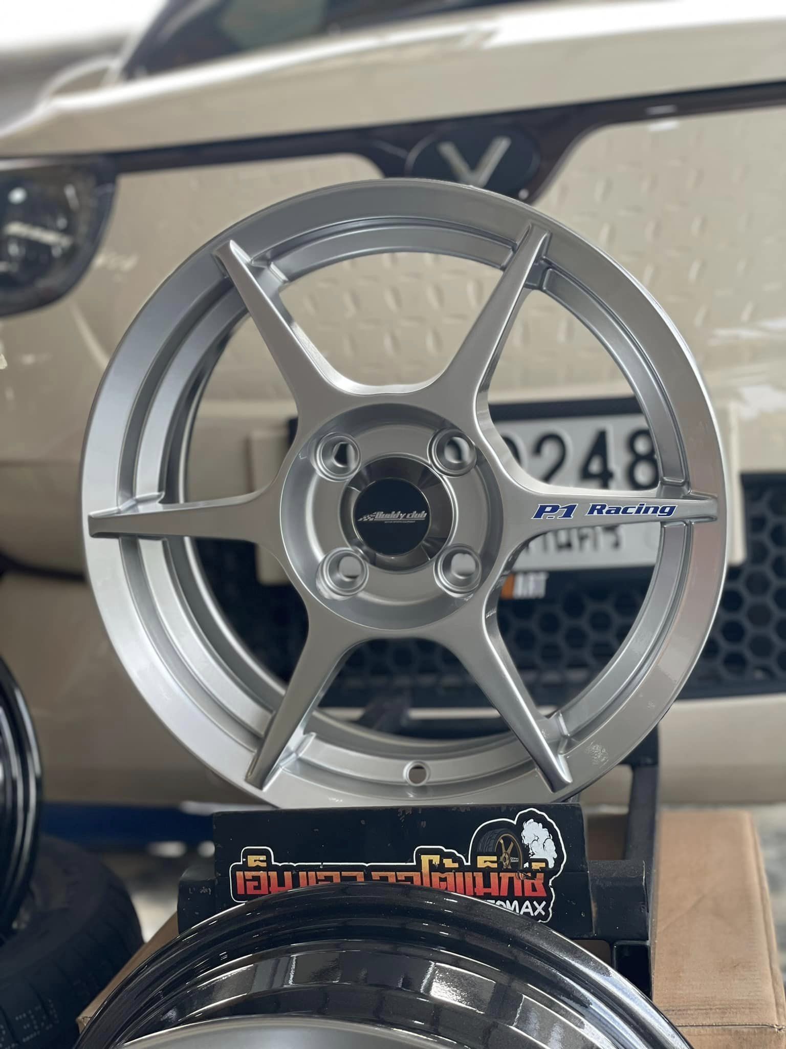 🚘 #Volt_City EV🛞 🛞 #SAILUN_ATREZZO ECO 185/55R14 ยางสปอร์ตคุณภาพดี 🛞 #ล้อแม็กซ์SSW Model204สีเทากันท14X5.5 ET38 4X100