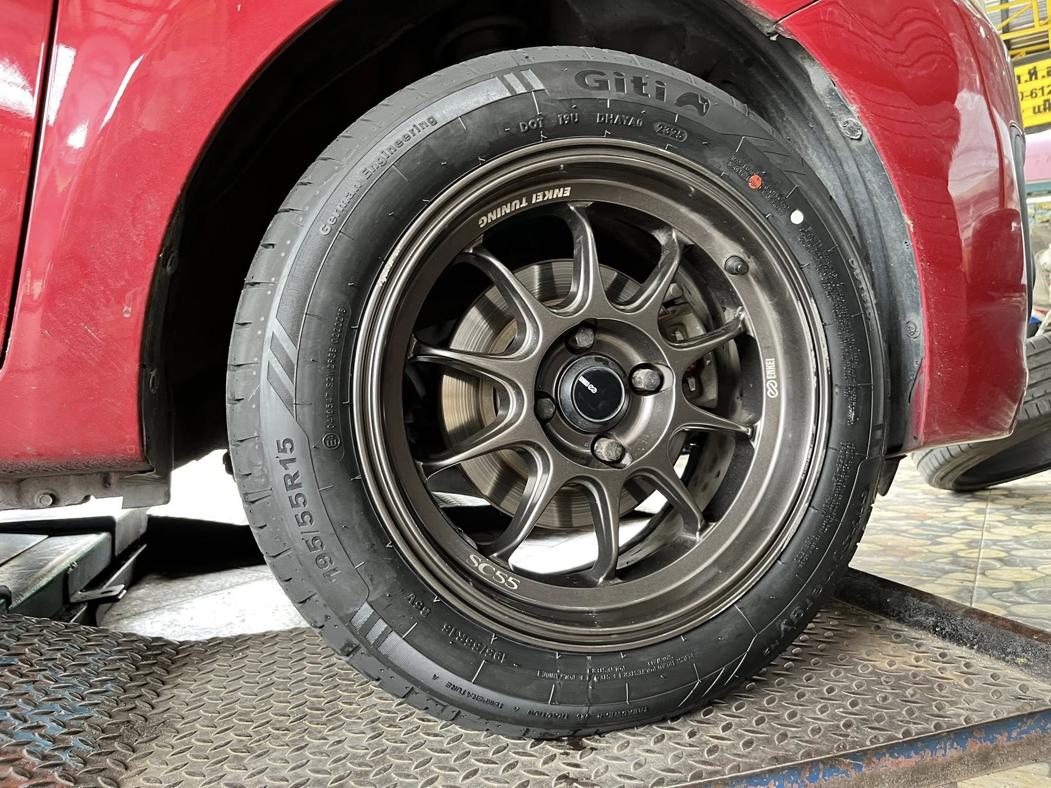 Mitsubishi_Attrage🚘เปลี่ยนยาง 🛞🐘#GITI_SynergyH2_195/55R15