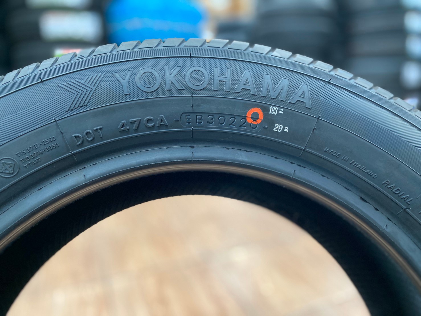 YOKOHAMA E70 185/60R15 ยางใหม่ปี2020 ยางคุณภาพดีนุ่มเงียบ