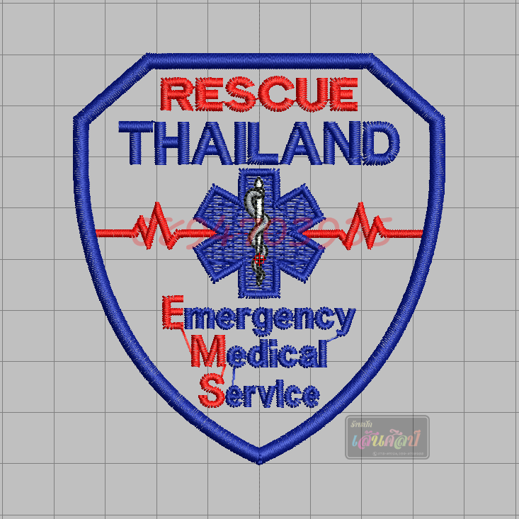 ไฟล์บล็อคปัก EMS-1 พื้นโปร่ง