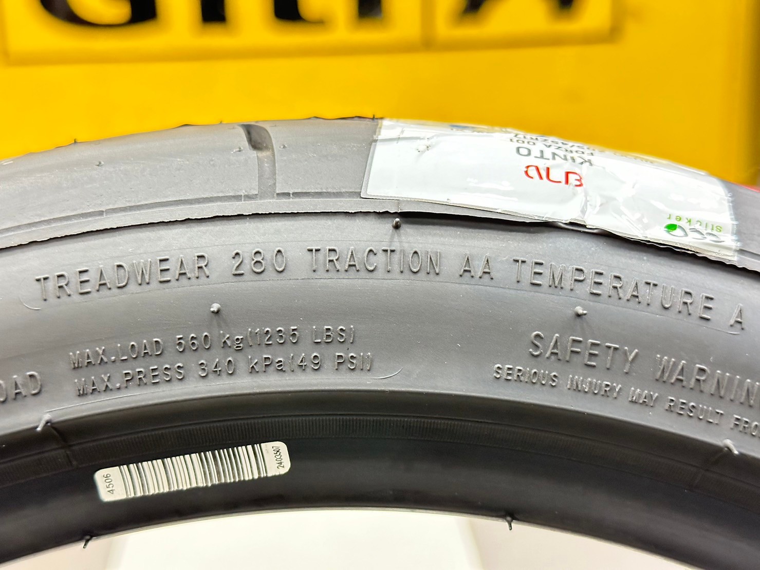 KINTO FORZA 001 Treadwear 280 205/45R17 ยางใหม่ปี2024