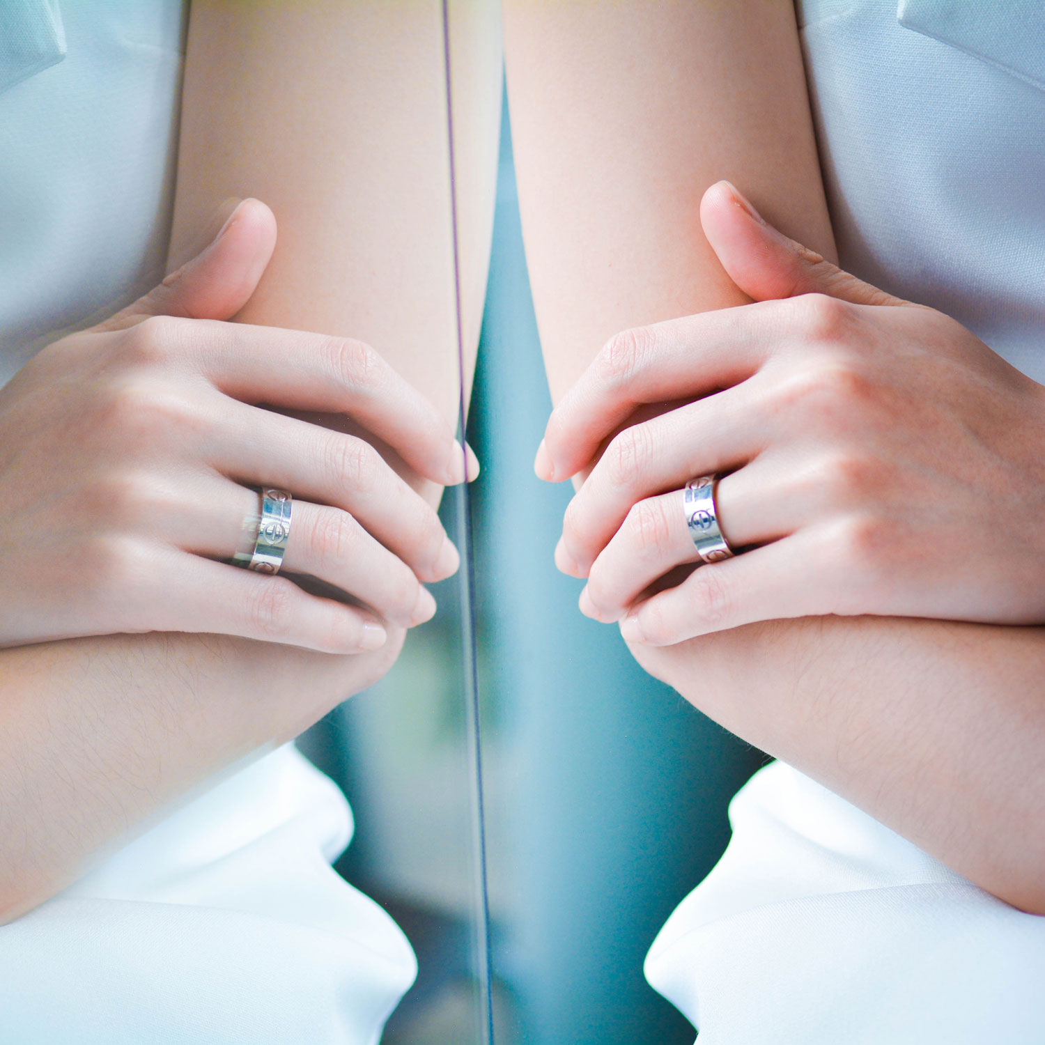 แหวน Cartier Astro love ring (Pendent) Limited Edition ทองขาว18K ไซส์ 49# (Used)