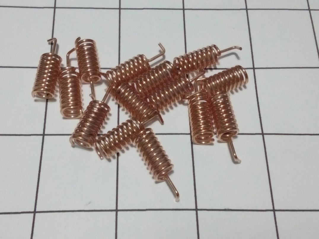 Helical Antenna 920-925Mhz 12 mm (ทองแดง)