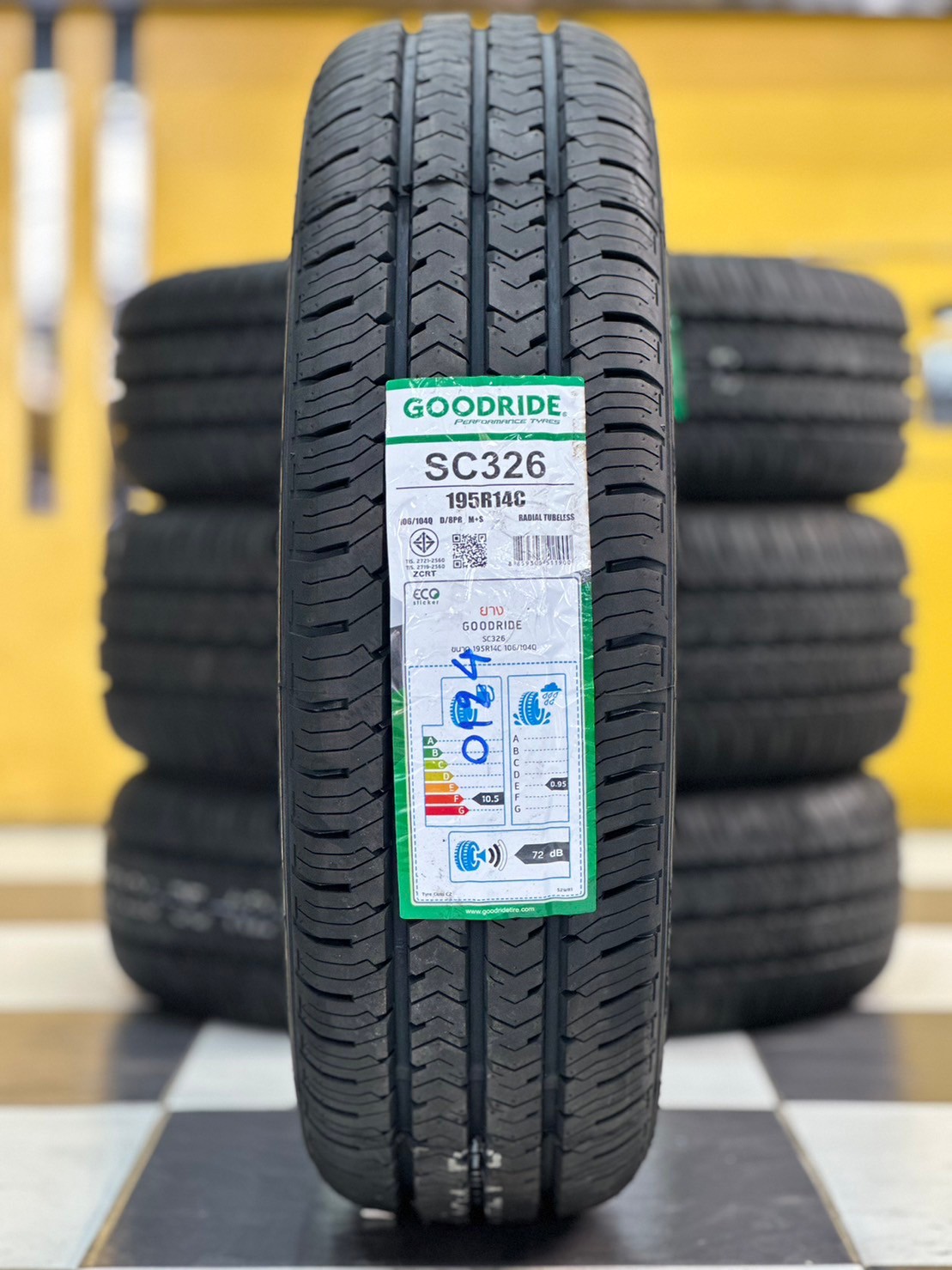🔥🔥🔥ราคาโปรโมชั่น🔥🔥🔥 ยางใหม่ GOODRIDE SC326 195R14C ยางใหม่ปี2024