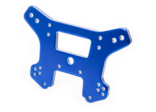 9539 Shock tower, front, 6061-T6 aluminum (blue-anodized)