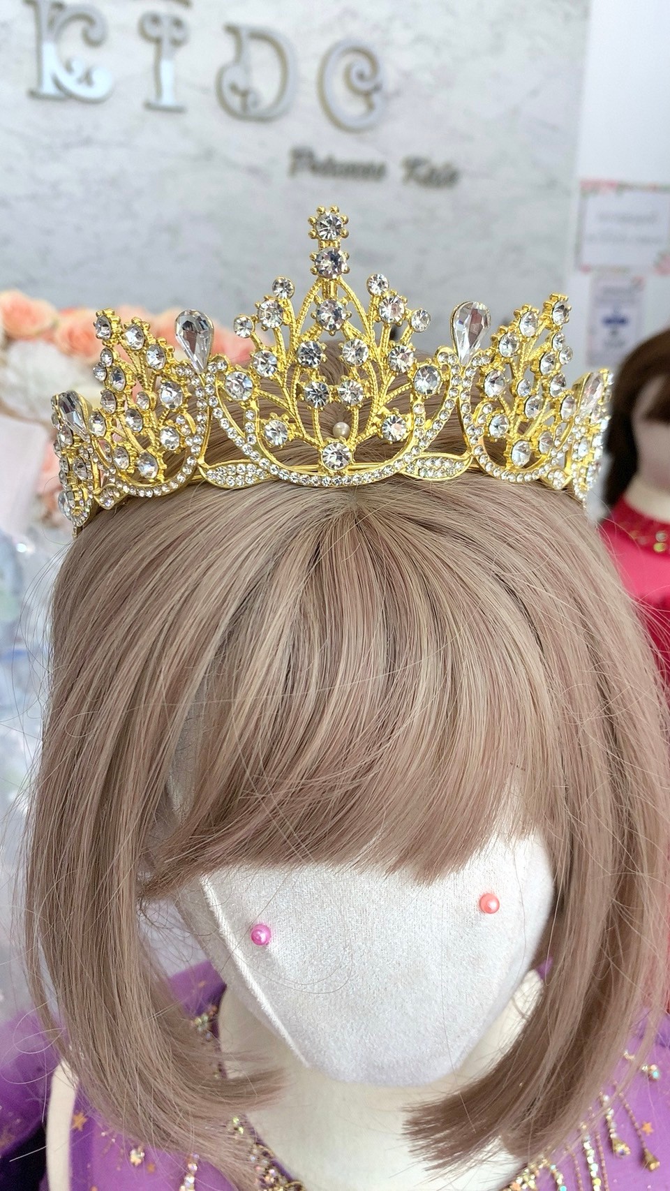 มงกุฎเด็ก(หน้าร้านอยู่รัชดา)KF678 สีทอง มงกุฎเจ้าหญิง