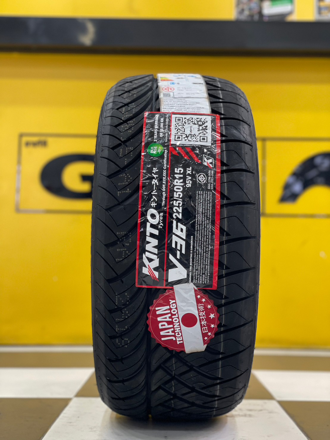 KINTO V36 225/50R15 ยางใหม่ปี2023