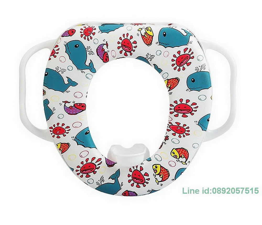 ฝารองนั่งชักโครกเด็กเสริมฟองน้ำ พร้อมที่จับ BATHINA WSP - รุ่น TS27-104 (Sea World)