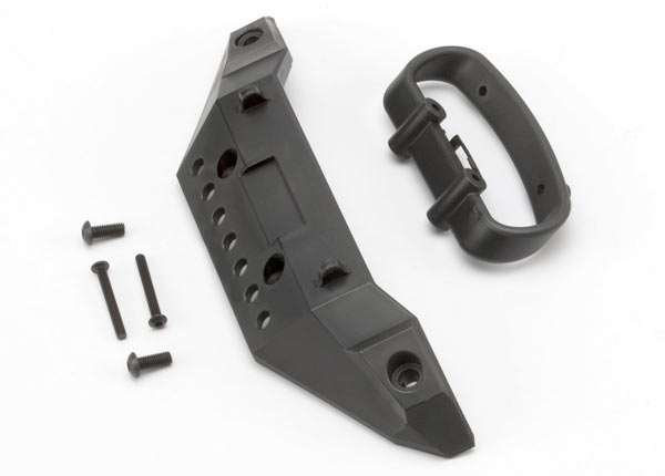 5635 Bumper, front/ bumper mount, front/ 4x10mm BCS (2)/ 3x25mm BCS (2)