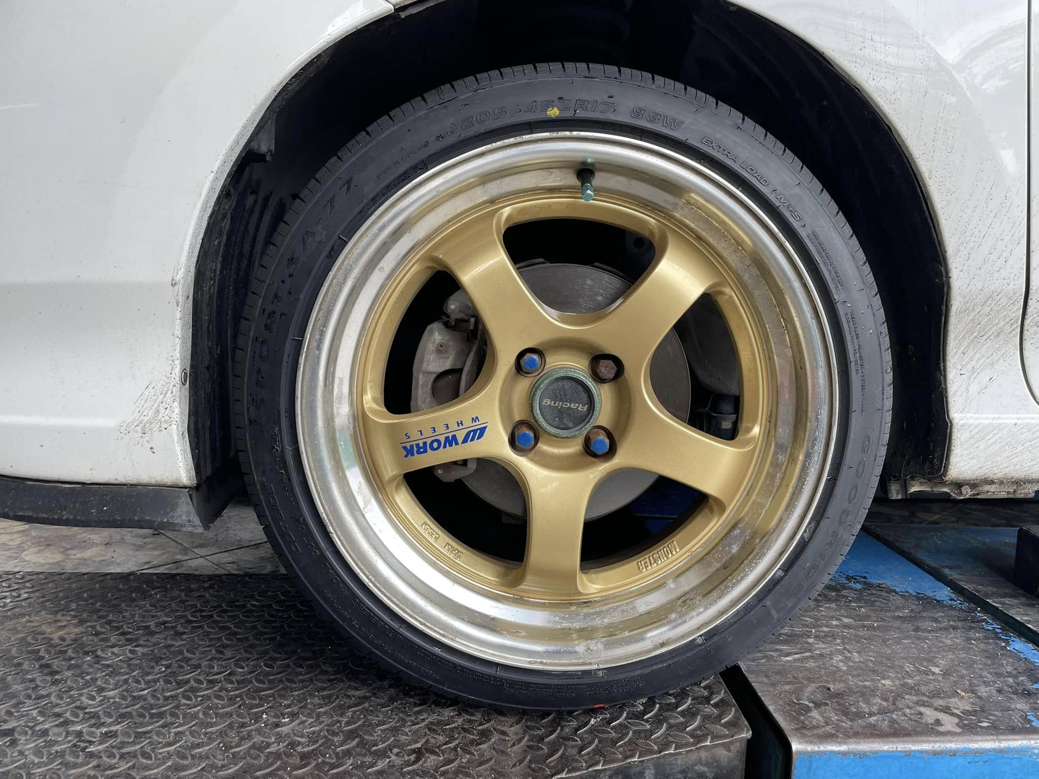 #HONDA_CITY🛞เปลี่ยนยาง #GOODRIDE_SA77_205/45R17