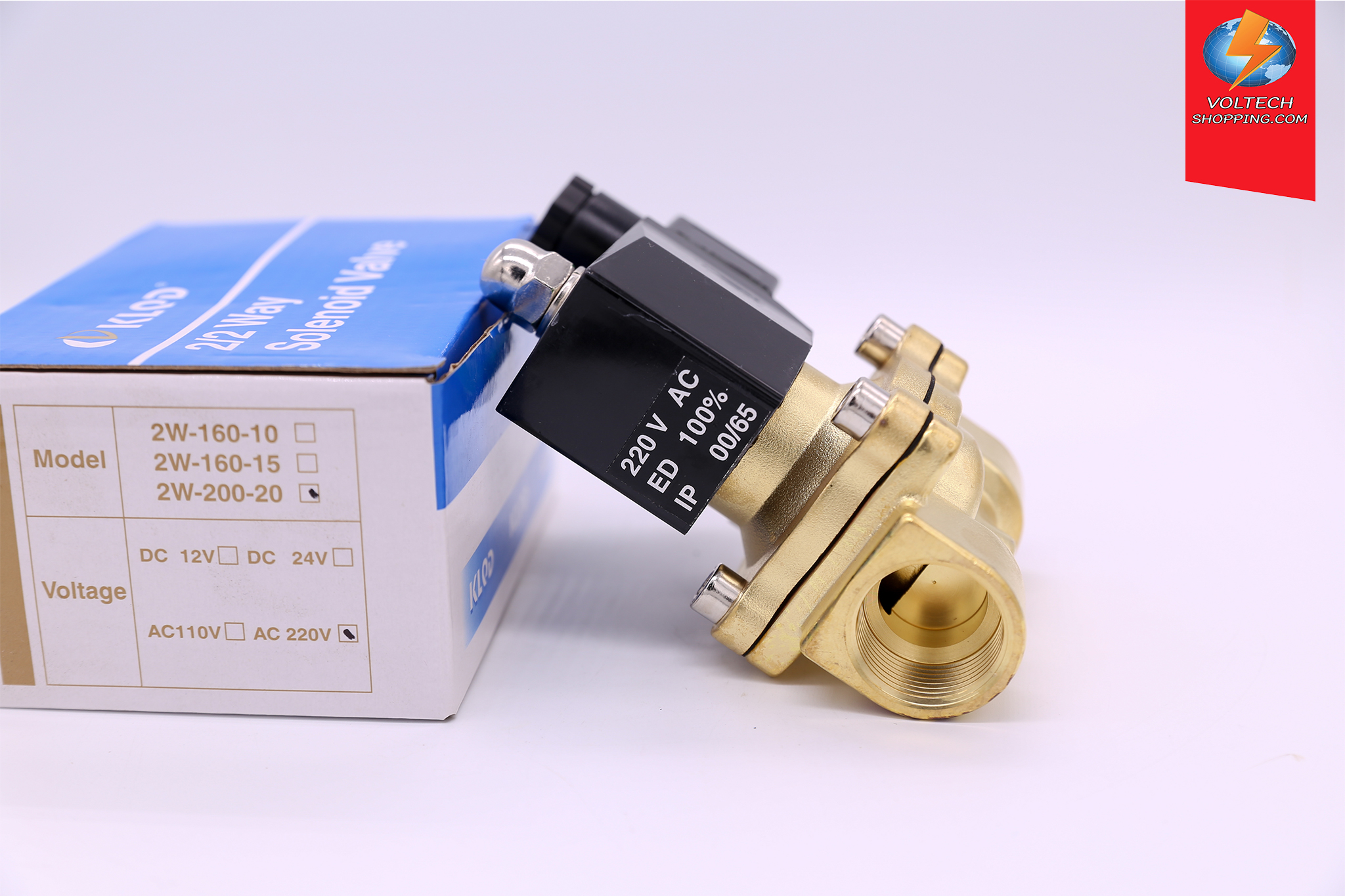 โซลินอยด์วาล์ว 2/2 (NC) ปกติปิด G3/4"