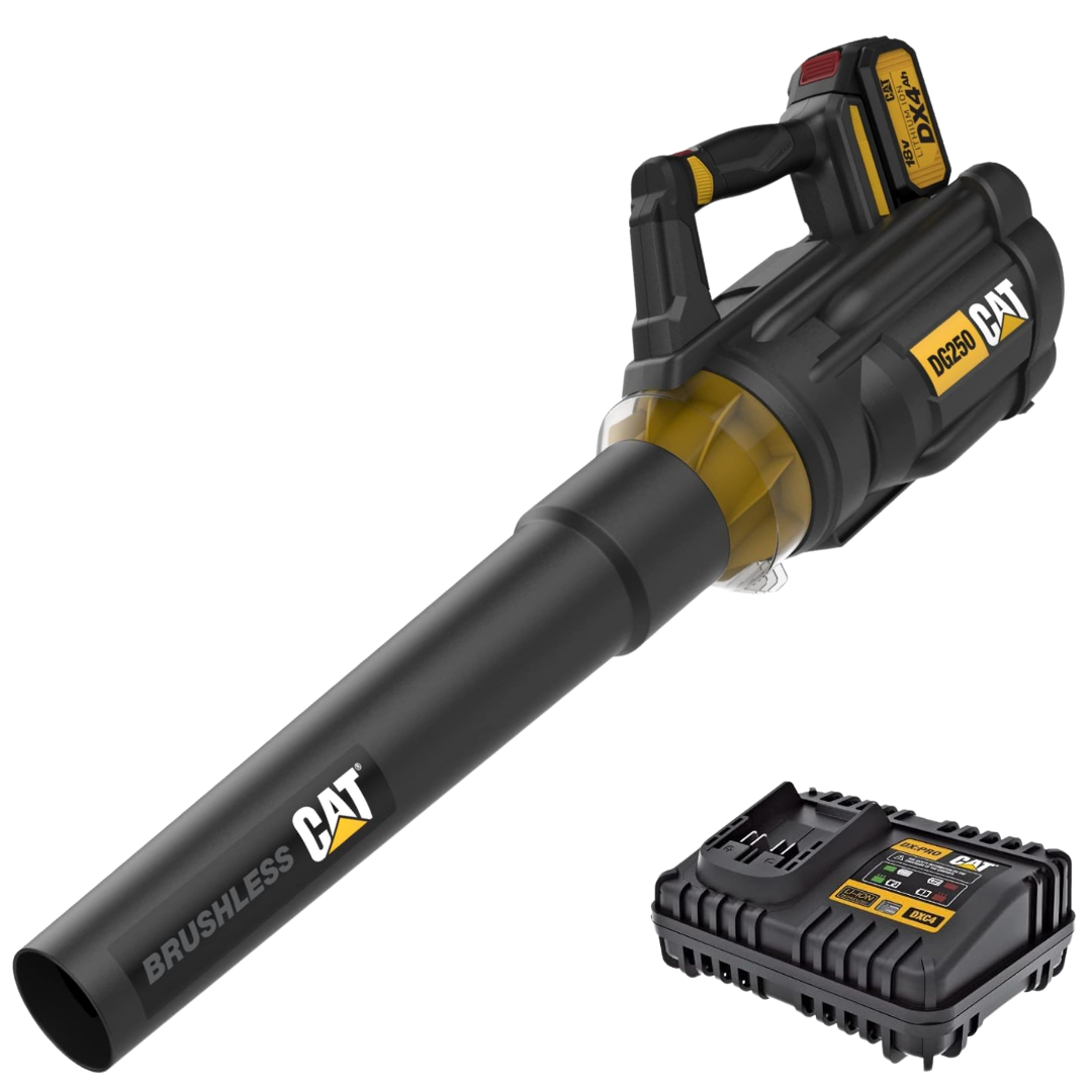 เครื่องเป่าใบไม้ไร้สาย 18V No.DG250 CAT powertools (รวมแบตเตอรี่และแท่นชาร์จ)