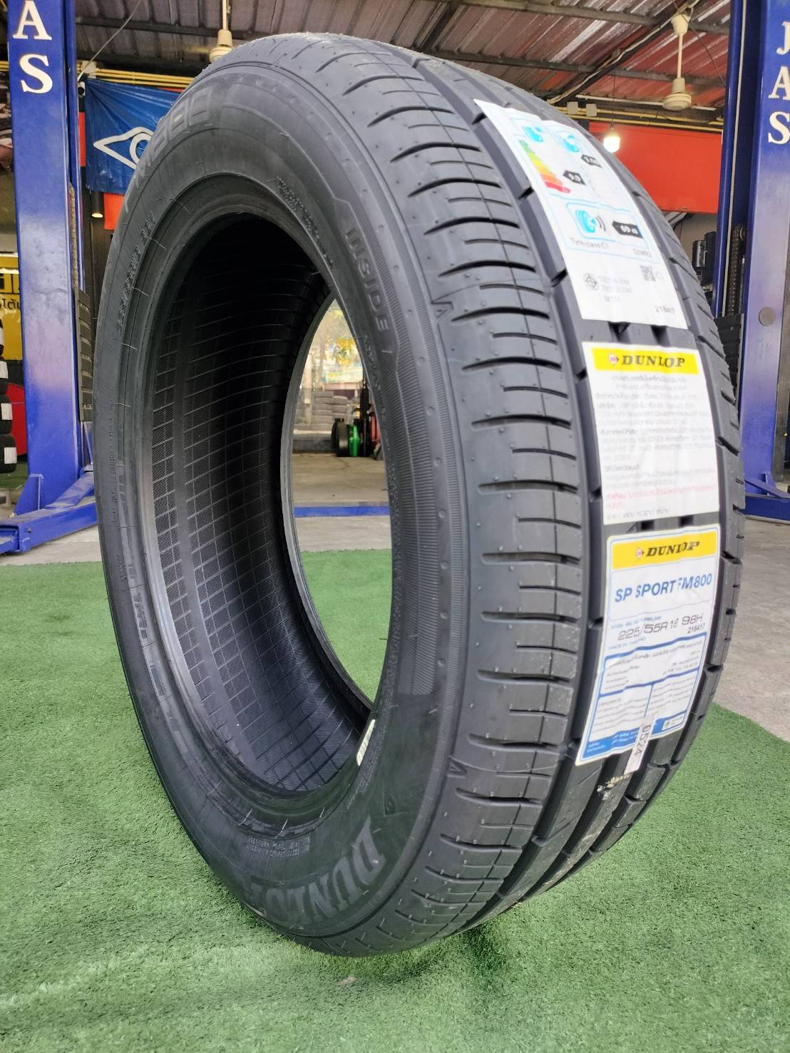 ยางดันลอป ยางพรีเมี่ยม #DUNLOP SP SPORT FM800 225/55R18 ยางใหม่ปี2024 (4เส้น)