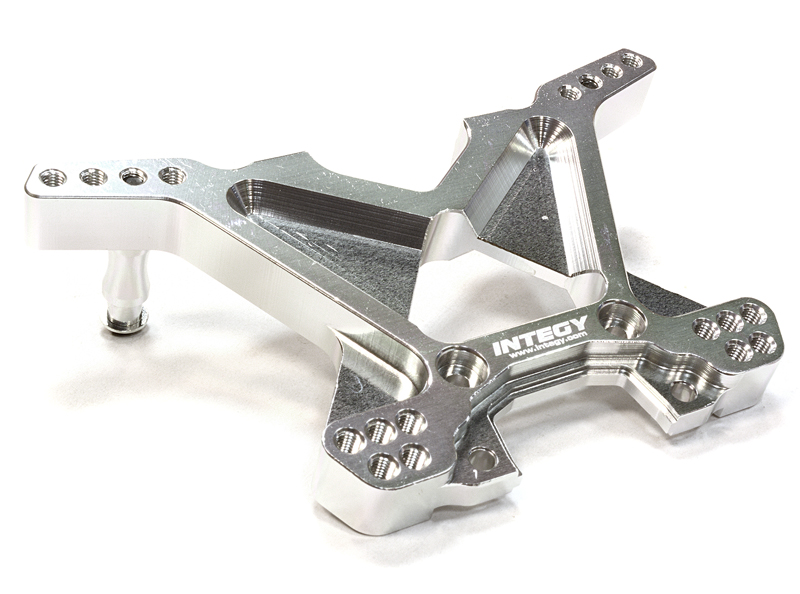INT-C26316SILVER Billet Machined T3 Rear Shock Tower for 1/10 Stampede 4X4 & Slash 4X4