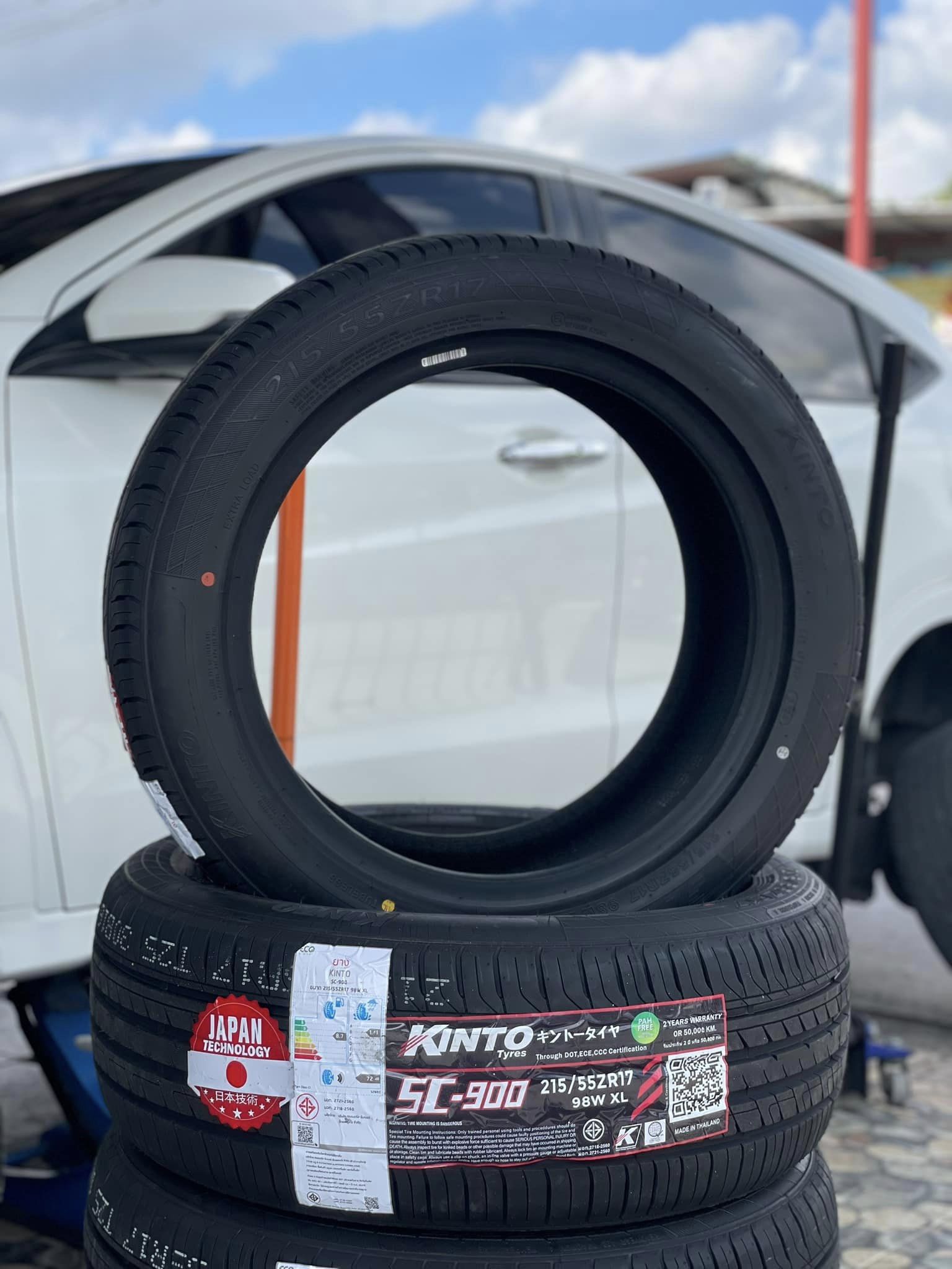 #HONDA_HRV เปลี่ยนยาง #KINTO_SC900_215/55R17ยางนุ่มเงียบคุณภาพดี