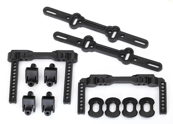 8316 Body mounts, front & rear/ body mount posts/ body mount sliders