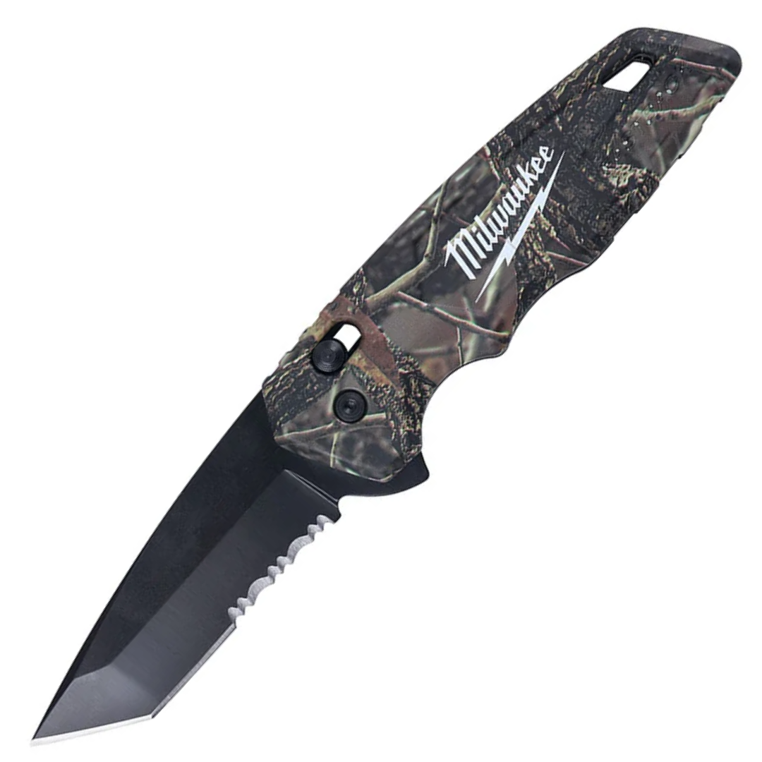 มีดพับ FASTBACK Camo Spring Assisted Folding Knife No.48-22-1535 MILWAUKEE