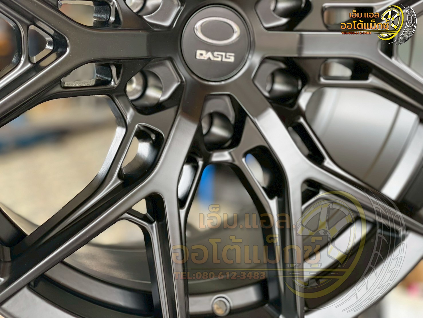 ล้อแม็กซ์ขอบ18 #OASIS_WHEEL #H-6 Flow Forming ขนาด18 ET0 6x139.7 MATT BLACK