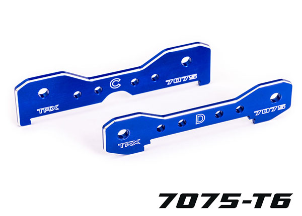 9630 Tie bars, rear, 7075-T6 aluminum (blue-anodized) (fits Sledge®)
