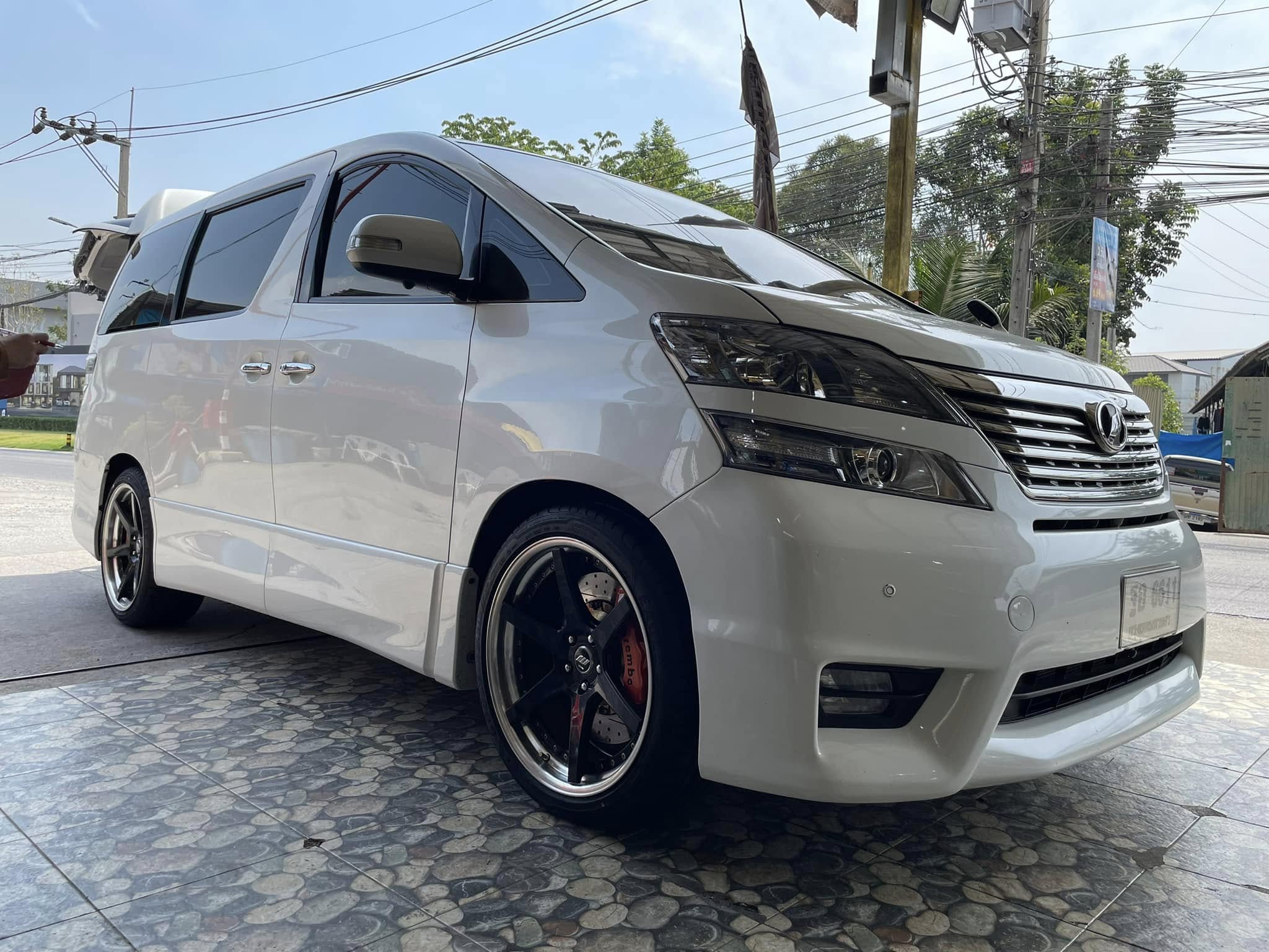 🛞❤️ #TOYOTA_VELLFIRE🛞เปลี่ยนยาง 🛞🐘#GOODYEAR_ASYMMETRIC2 #RunFlat #245/40RF20