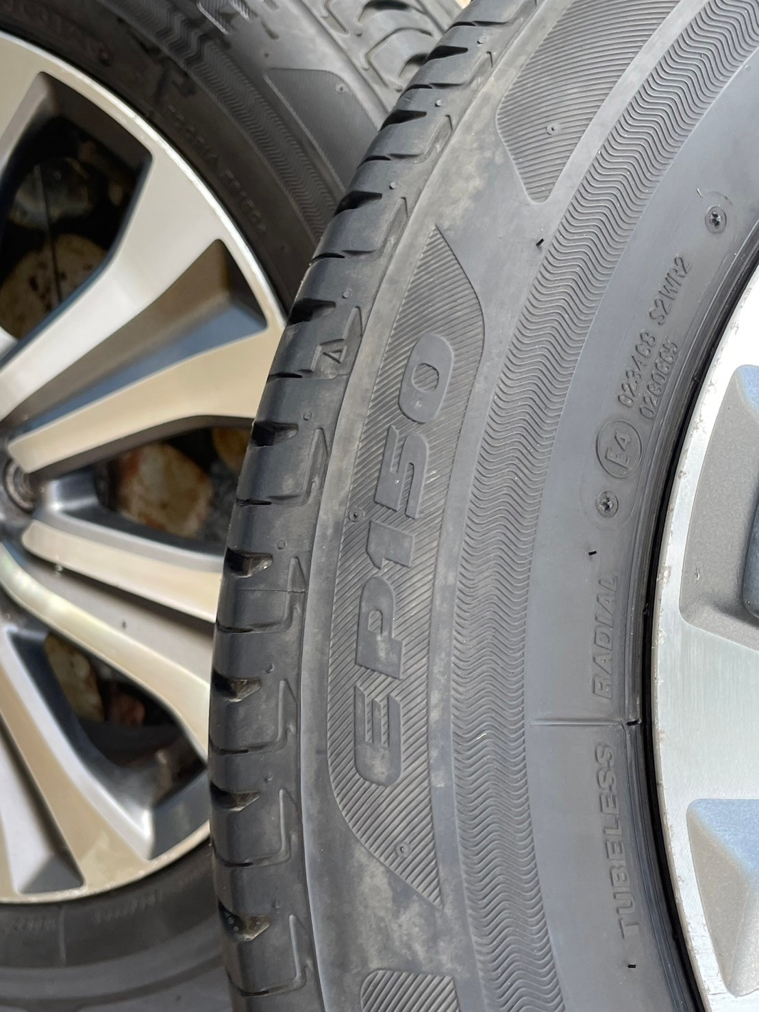 ล้อแม็กซ์เดิม Honda City ขอบ 15 4x100 พร้อมยาง Bridgestone
