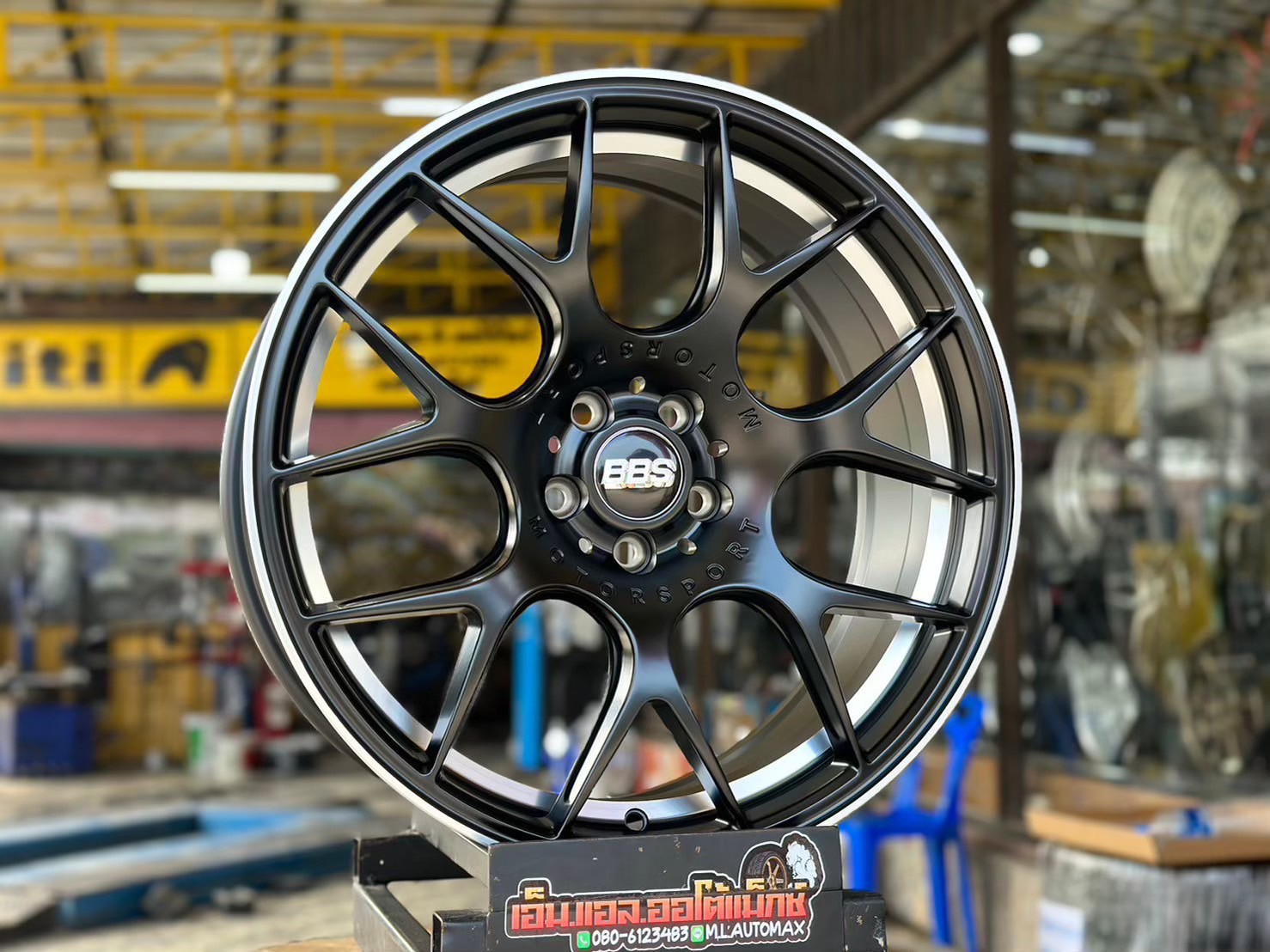 ล้อแม็กซ์BBS 18x8 ET35 5x100 สีดำ