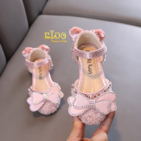 รองเท้าออกงานเด็ก(หน้าร้านอยู่รัชดา ลองได้)H139 สีชมพู