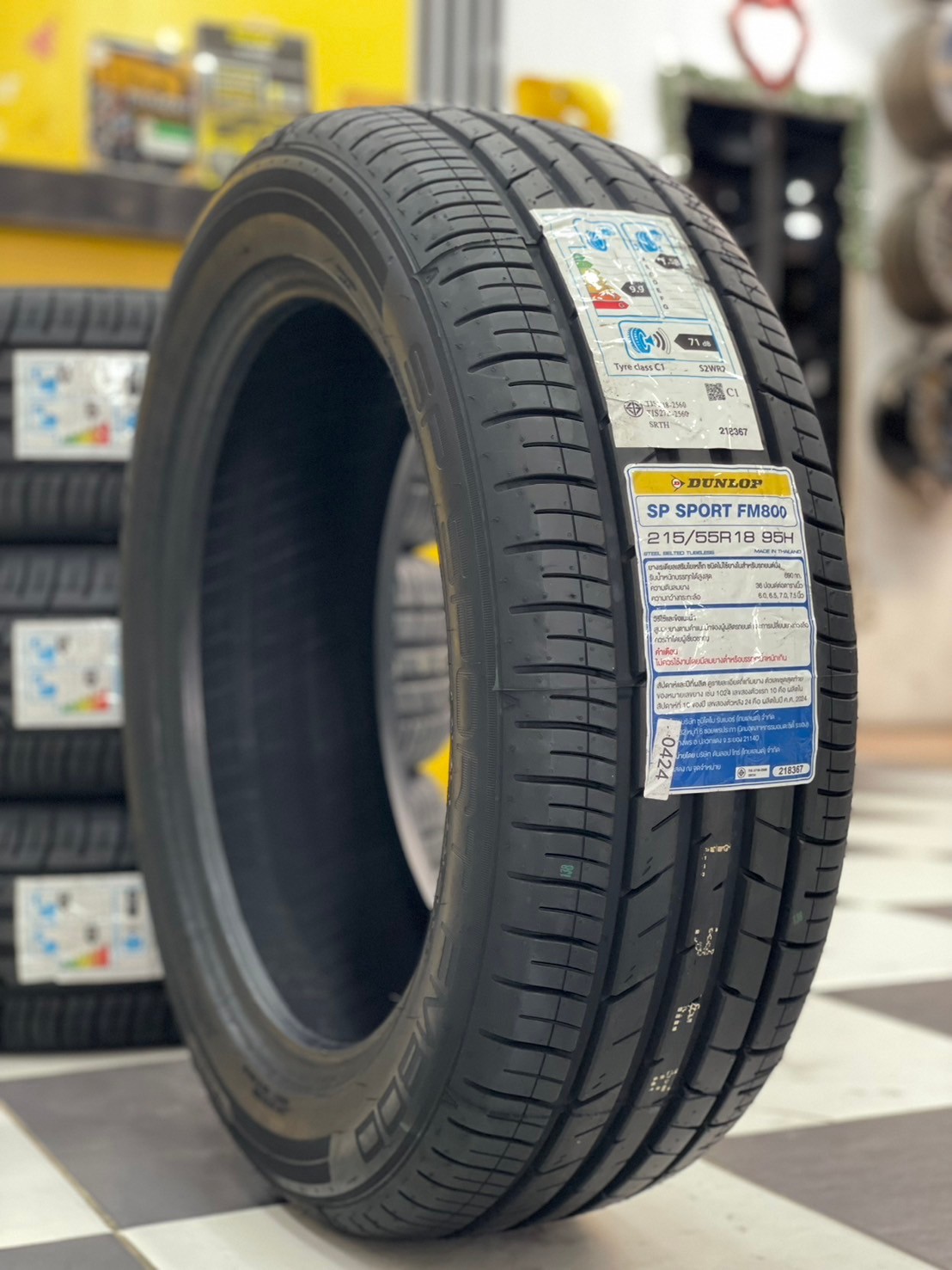 🔥ราคาโปรโมชั่น🔥🔥🔥 ยางใหม่ DUNLOP SP SPORT FM800 215/55R18 ยางใหม่ปี2024