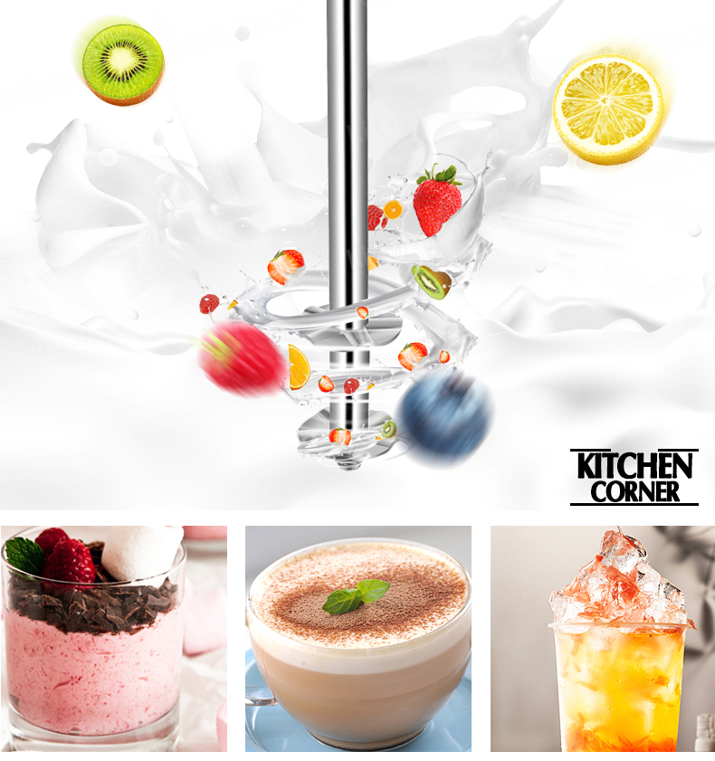 เครื่องตีฟอง เครื่องปั่นชานม แบบ 2 แก้ว